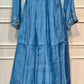 Bluebell Elegance Mull Chanderi Embroidered Anarkali Suit Set (RT1233)