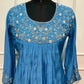 Bluebell Elegance Mull Chanderi Embroidered Anarkali Suit Set (RT1233)