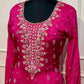 Rani Pink Premium Chinon Embroidered Anarkali Suit Set (RT1242)
