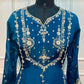 Royal Sapphire Chinon Embroidered Anarkali Suit Set (RT1247)