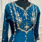 Royal Sapphire Chinon Embroidered Anarkali Suit Set (RT1247)