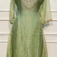 Pistachio Bloom Salsa Embroidered A-Line Suit Set (RT1254)