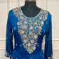 Regal Sapphire Chinon Embroidered Anarkali Suit Set (RT1252)