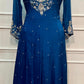 Royal Amethyst Chinon Embroidered Anarkali Suit Set (RT1249)