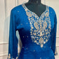 Royal Amethyst Chinon Embroidered Anarkali Suit Set (RT1249)