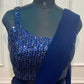Midnight Navy Sequin Silk One Minute Saree (RT1259)