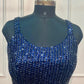 Midnight Navy Sequin Silk One Minute Saree (RT1259)