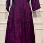 Royal Purple Embroidered Mull Chanderi Suit Set (RT1272)