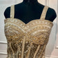 Champagne Georgette One Minute Ready-to-Wear Saree (RT1276)