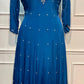 Royal Sapphire Chinon Embroidered Anarkali Suit Set (RT1278)