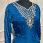 Royal Sapphire Chinon Embroidered Anarkali Suit Set (RT1278)
