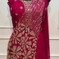 Rosé Royale Georgette Embroidered One Minute Saree (RT1281)