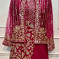 Rosé Royale Georgette Embroidered One Minute Saree (RT1281)