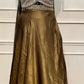Regal Chocolate Bronze Floral Embroidered Metallic Lehenga Choli Set with Sheer Dupatta (RT1287)