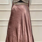 Majestic Dusty Mauve Metallic Embroidered Lehenga Choli Set with Organza-Style Dupatta (RT1285)