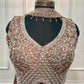 Majestic Dusty Mauve Metallic Embroidered Lehenga Choli Set with Organza-Style Dupatta (RT1285)