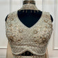 Regal Ivory Pearl Embroidered Jacquard Lehenga Choli with Sheer Embellished Dupatta (RT1284)