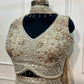 Regal Ivory Pearl Embroidered Jacquard Lehenga Choli with Sheer Embellished Dupatta (RT1284)