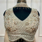 Regal Ivory Pearl Embroidered Jacquard Lehenga Choli with Sheer Embellished Dupatta (RT1284)