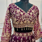 Wine Royale Banarasi Embroidered Lehenga Set (RT1290)