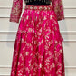 Fuchsia Royale Banarasi Embroidered Lehenga Set (RT1291)