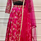 Fuchsia Royale Banarasi Embroidered Lehenga Set (RT1291)