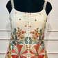 Ivory Bloom Georgette Embroidered Palazzo Set (RT1293)
