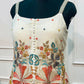 Ivory Bloom Georgette Embroidered Palazzo Set (RT1293)