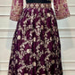 Wine Royale Banarasi Embroidered Lehenga Set (RT1290)