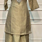 Olive Champagne Royale Embroidered Salsa Palazzo Suit Set (RT1308)