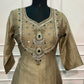 Olive Champagne Royale Embroidered Salsa Palazzo Suit Set (RT1308)