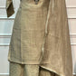 Olive Champagne Royale Embroidered Salsa Palazzo Suit Set (RT1308)