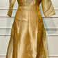 Golden Glow Embroidered Salsa Kurta Set with Striped Dupatta (RT1310)