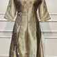 Champagne Sage Embroidered Salsa Kurta Set with Woven Dupatta (RT1311)
