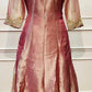 Blush Pink Salsa Silk Embroidered Anarkali Set with Striped Dupatta (RT1312)