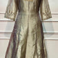 Champagne Grey Salsa Silk Embroidered Anarkali Set with Striped Dupatta(RT1313)