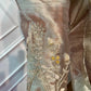 Champagne Grey Salsa Silk Embroidered Anarkali Set with Striped Dupatta(RT1313)