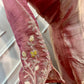 Rose Pink Salsa Silk Embroidered Anarkali Set with Striped Dupatta (RT1314)