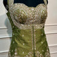 Moss Green Salsa Sharara Ensemble with Ornate Bodice (RT1324)