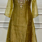 Mustard Bloom Salsa Embroidered A-Line Suit Set (RT1339)
