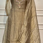 Champagne Grace Salsa A-Line Embroidered Suit Set (RT1342)