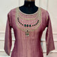 Mauve Bloom Embellished Premium Salsa Suit Set (RT1344)