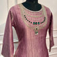 Mauve Bloom Embellished Premium Salsa Suit Set (RT1344)