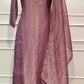Mauve Bloom Embellished Premium Salsa Suit Set (RT1344)