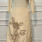 Soft Ivory Floral Embroidered Chinon Sharara Suit Set (RT1354)