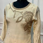 Soft Ivory Floral Embroidered Chinon Sharara Suit Set (RT1354)