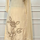 Soft Ivory Floral Embroidered Chinon Sharara Suit Set (RT1354)