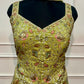 Lime Green Floral Embroidered Salsa Sharara Dress Set (RT1355)