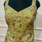 Lime Green Floral Embroidered Salsa Sharara Dress Set (RT1355)