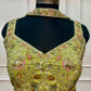 Lime Green Floral Embroidered Salsa Sharara Dress Set (RT1355)